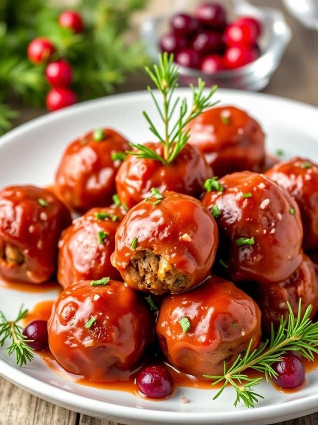 Best Christmas Cranberry Meatballs Appetizer Recipe