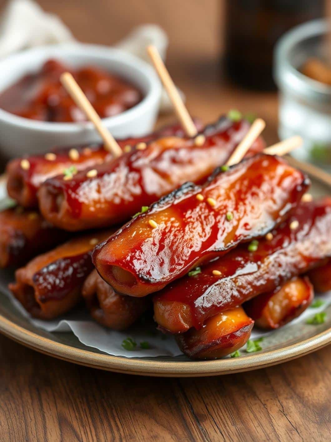Brown Sugar Bacon Smokies Party Appetizer