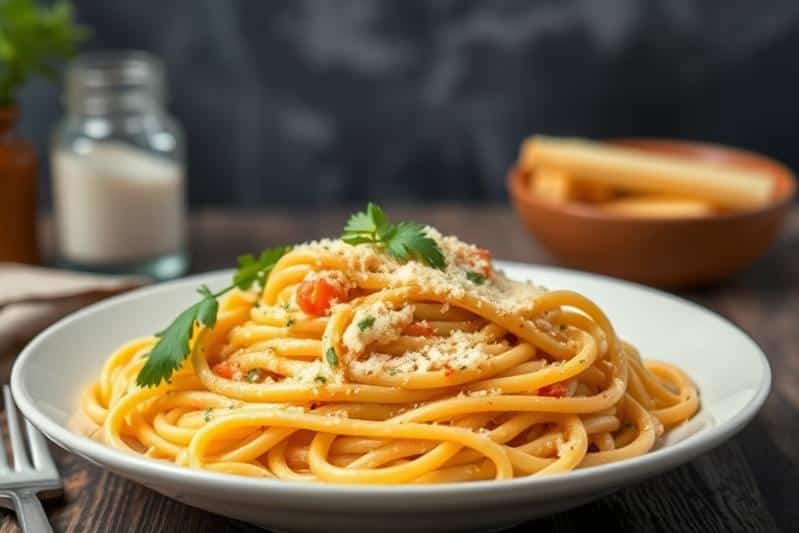 Creamy Garlic Parmesan Pasta Bake Recipe for Dinner