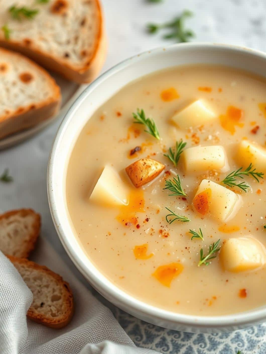 Creamy Old Fashioned Potato Soup Recipe for Dinner