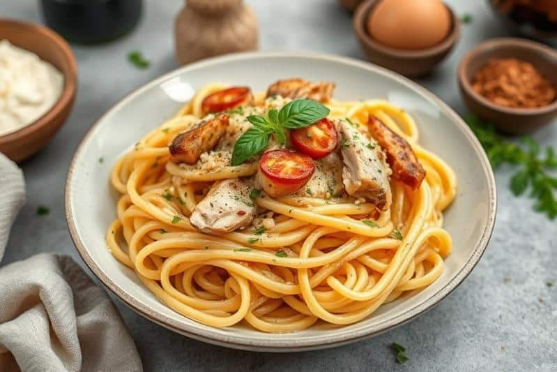 Creamy Rotisserie Chicken Pasta Recipe for Dinner
