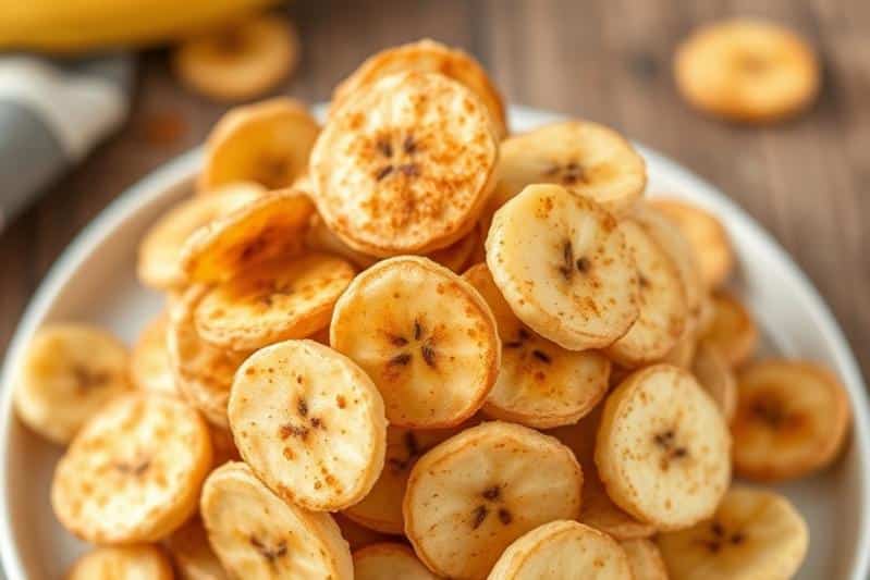Easy Cinnamon Sugar Banana Chips Recipe Snack