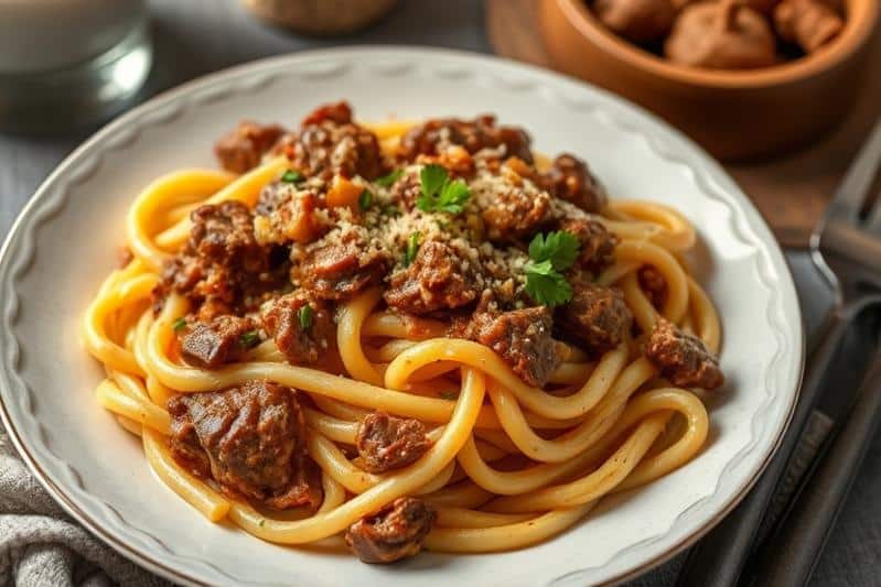 Easy Creamy Beef Pasta for Cozy Nights Dinner Recipe