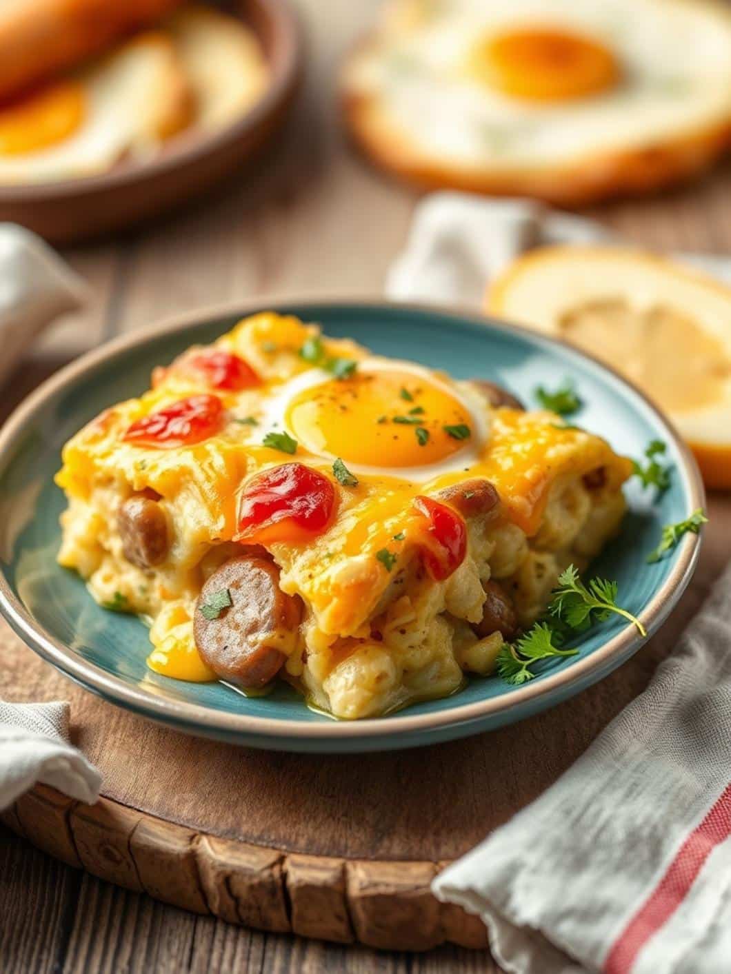 Easy Sausage and Egg Casserole Breakfast