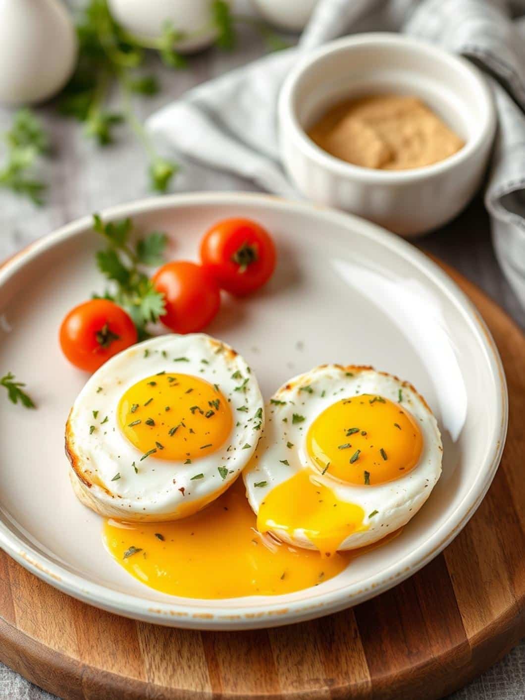 Mediterranean Baked Feta Eggs Breakfast