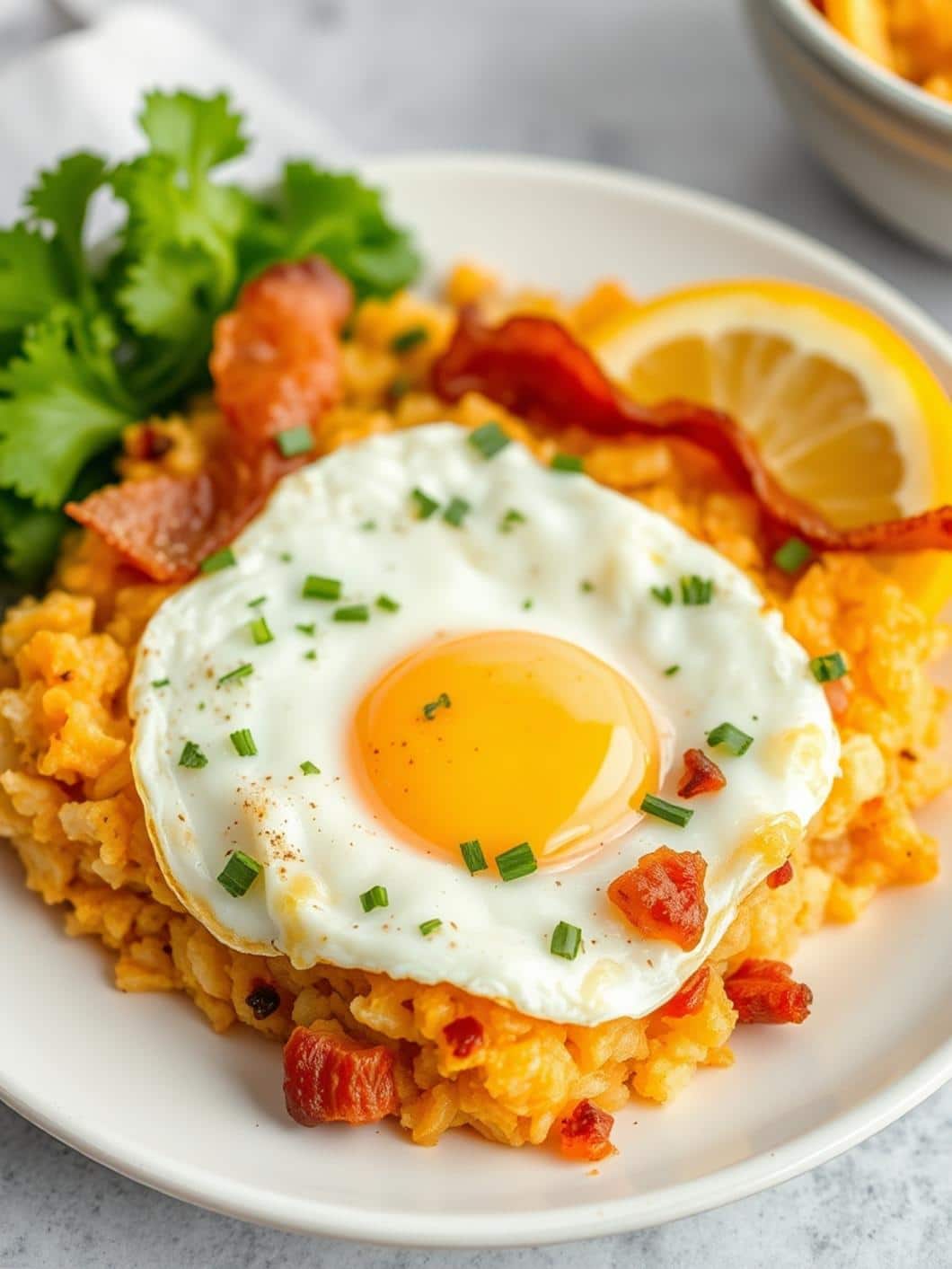 Simple Bacon Egg And Hashbrown Casserole Dish