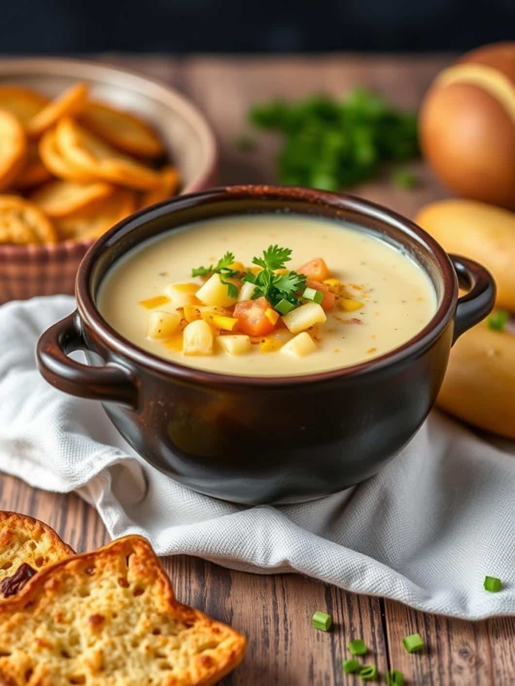 Simple Loaded Potato Soup Recipe Stove Top