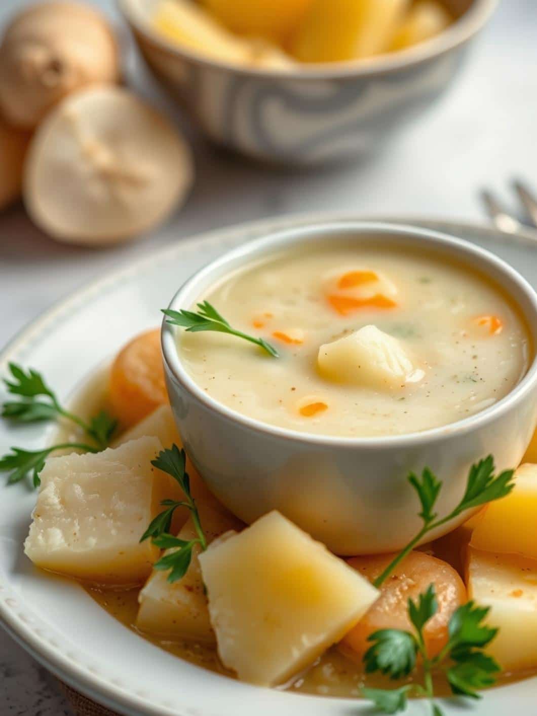 Simple Old-Fashioned Potato Soup Recipe for Dinner