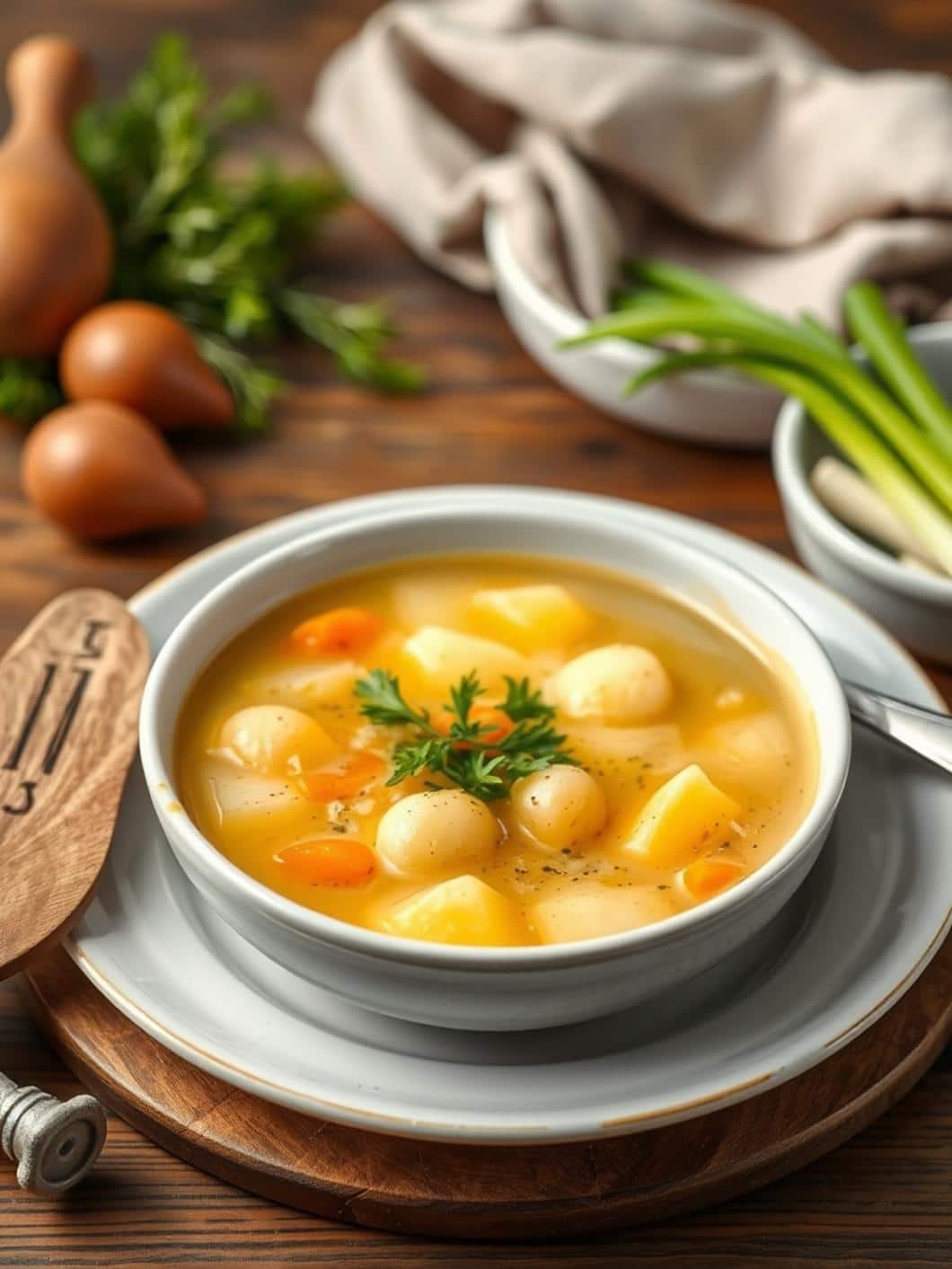 Simple Old-Fashioned Potato Soup Recipe for Dinner