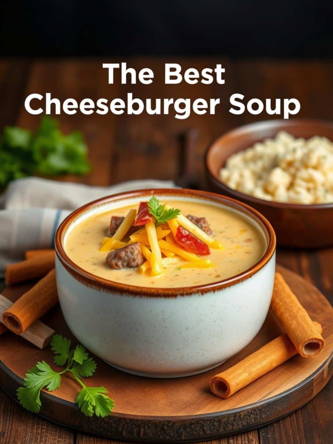 The Best Cheeseburger Soup Comfort Food