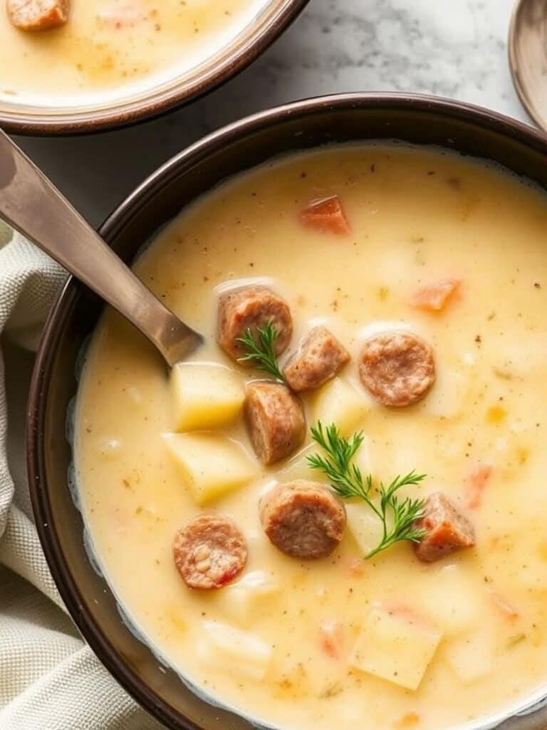Creamy Sausage Potato Soup Recipe for Winter Dinner