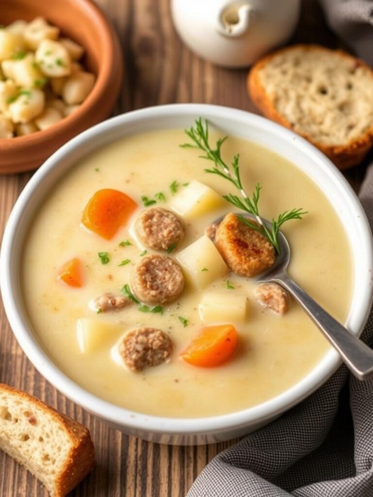 Creamy Sausage Potato Soup Recipe for Winter Dinner