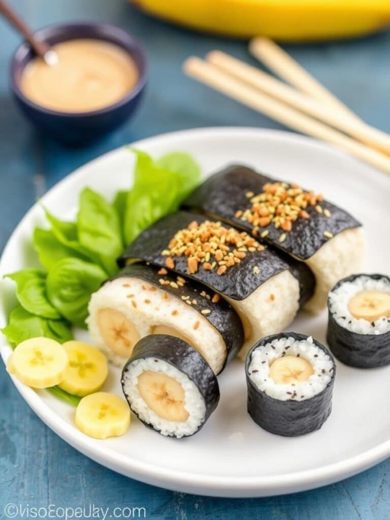 Fun Banana Sushi Easy Kids Snack Ideas