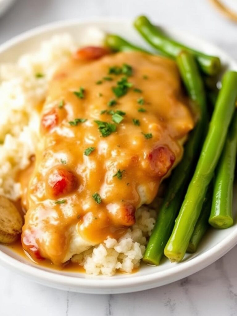 Simple Smothered Chicken Breast Dinner Recipe