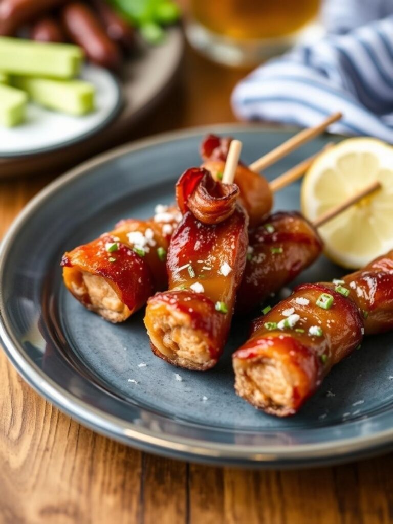 Brown Sugar Bacon Smokies Party Appetizer