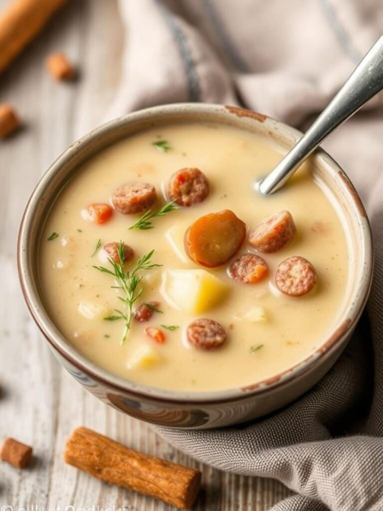 Creamy Sausage Potato Soup Recipe for Winter Dinner