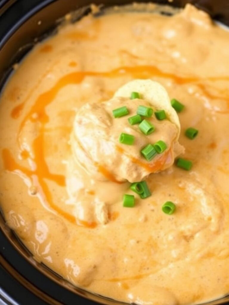 Spicy Buffalo Chicken Dip Crock Pot