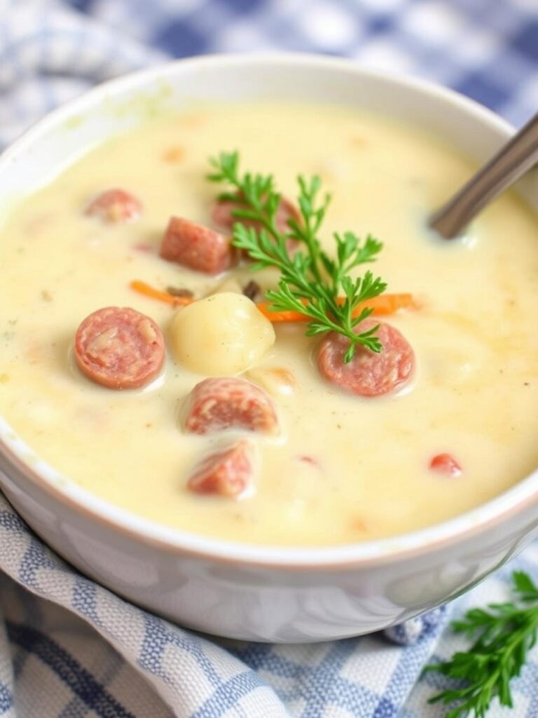 Creamy Sausage Potato Soup Recipe for Winter Dinner