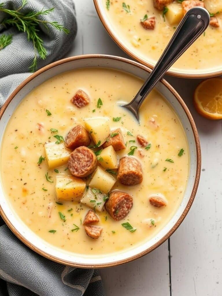 Creamy Sausage Potato Soup Recipe for Winter Dinner
