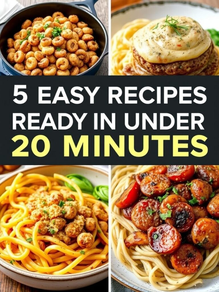 5 Easy Recipes Ready In Under 20 Minutes For Dinner