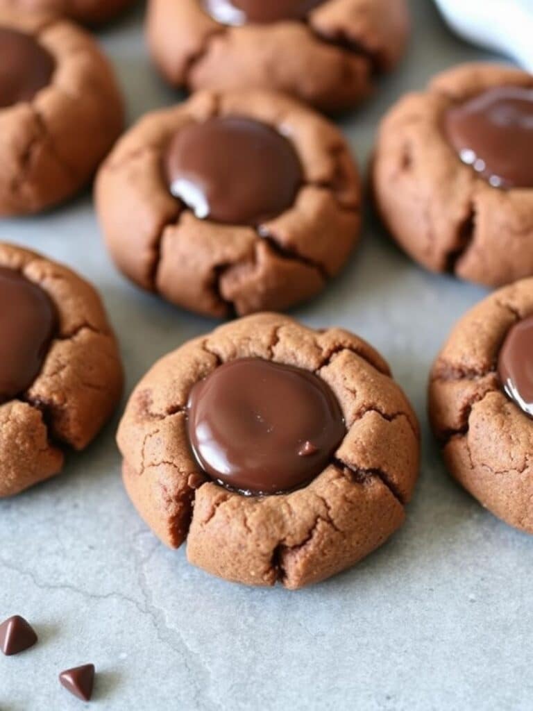 Chocolate Thumbprint Cookies (Kid Friendly)