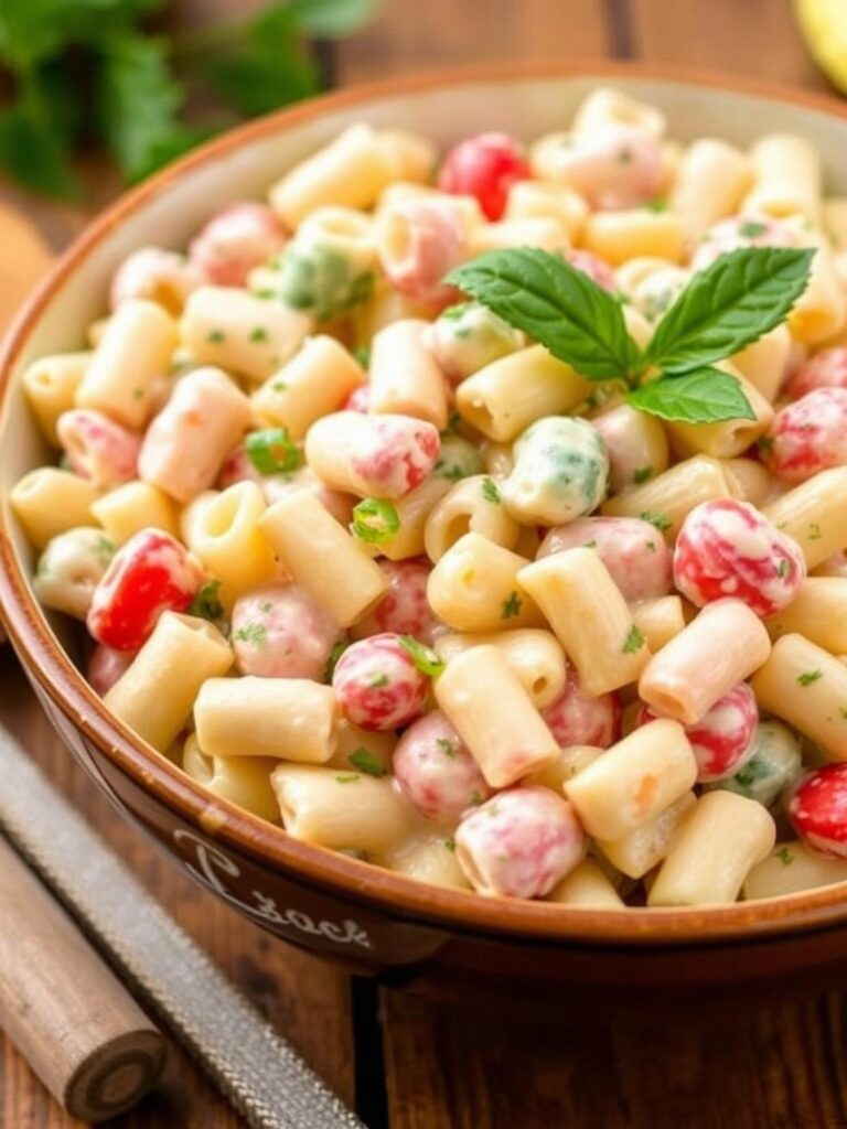 Creamy Pasta Salad : Quick potluck side.