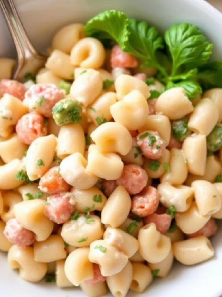Creamy Pasta Salad : Quick potluck side.