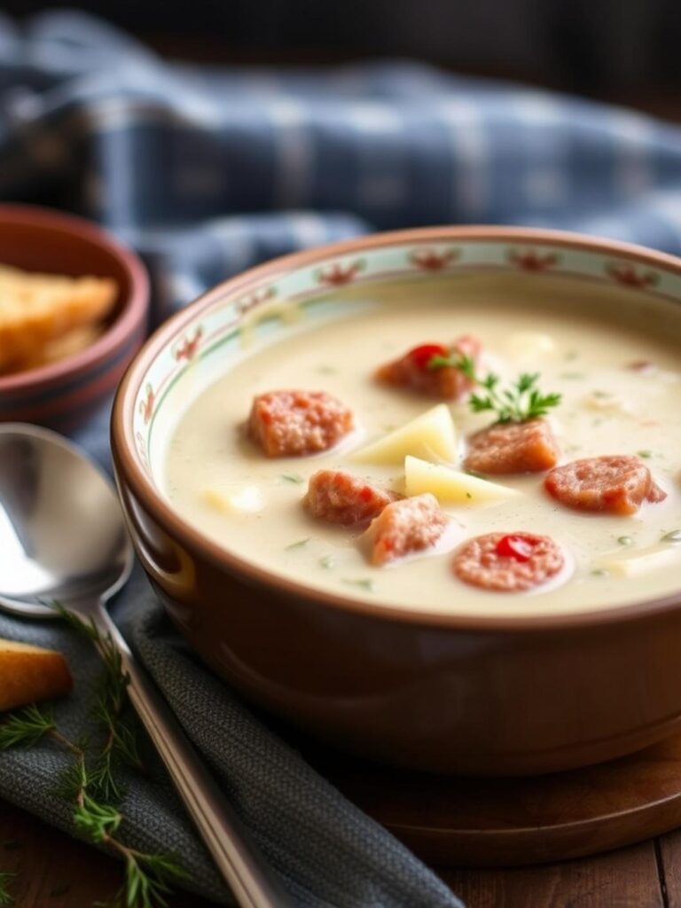 Creamy Sausage Potato Soup Recipe for Winter Dinner