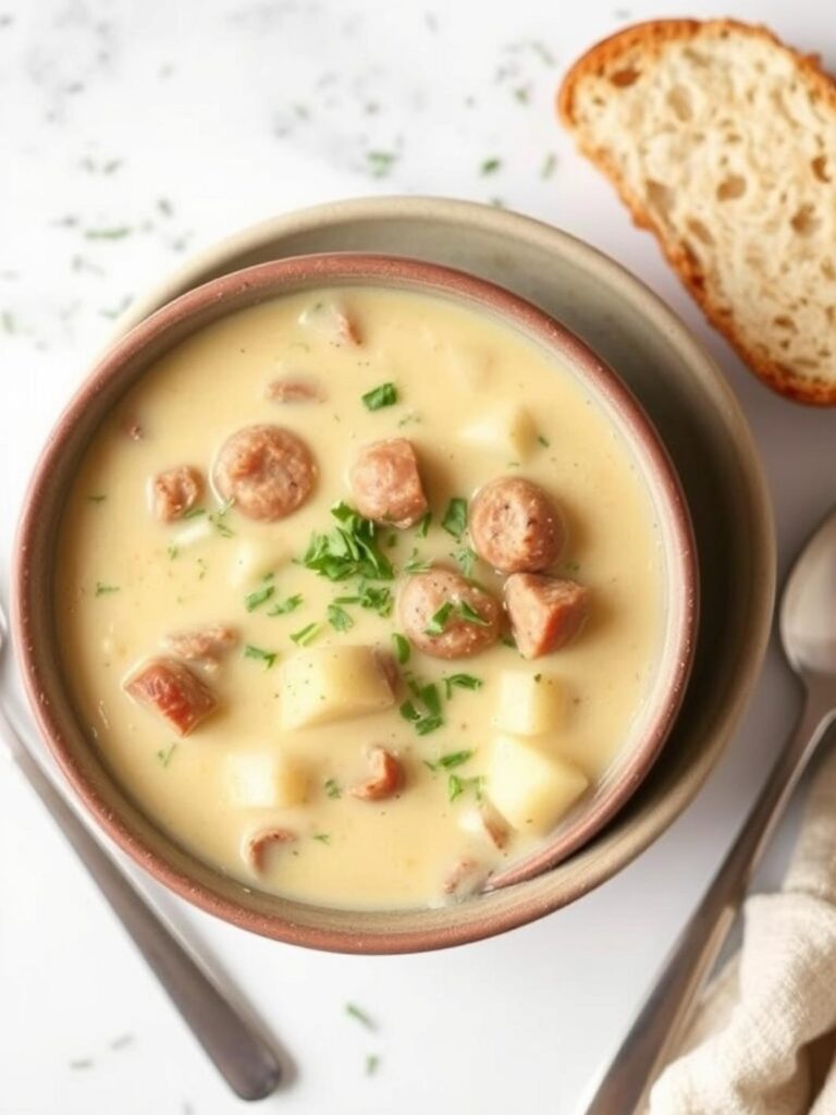 Creamy Sausage Potato Soup Recipe for Winter Dinner