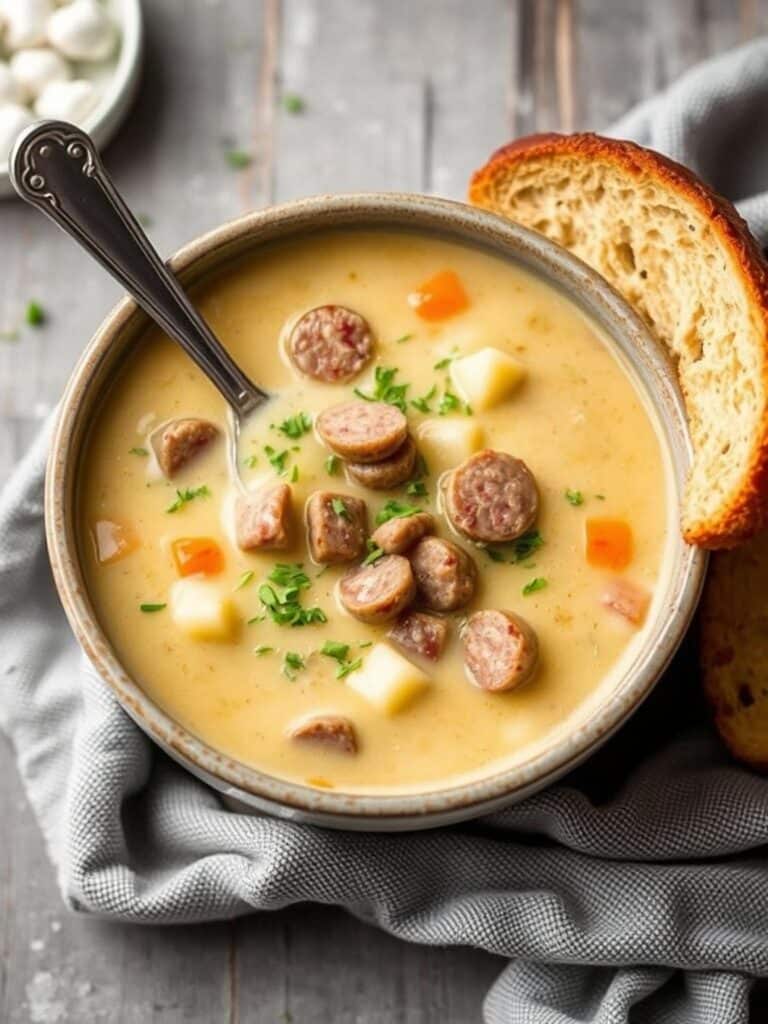 Creamy Sausage Potato Soup Recipe for Winter Dinner