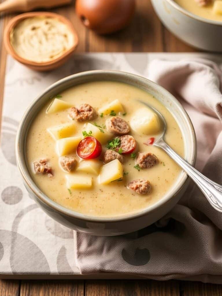 Creamy Sausage Potato Soup Recipe for Winter Dinner