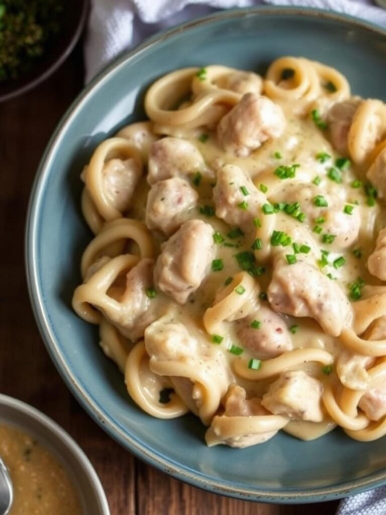 Creamy Chicken Stroganoff – Quick 20-Minute Dinner