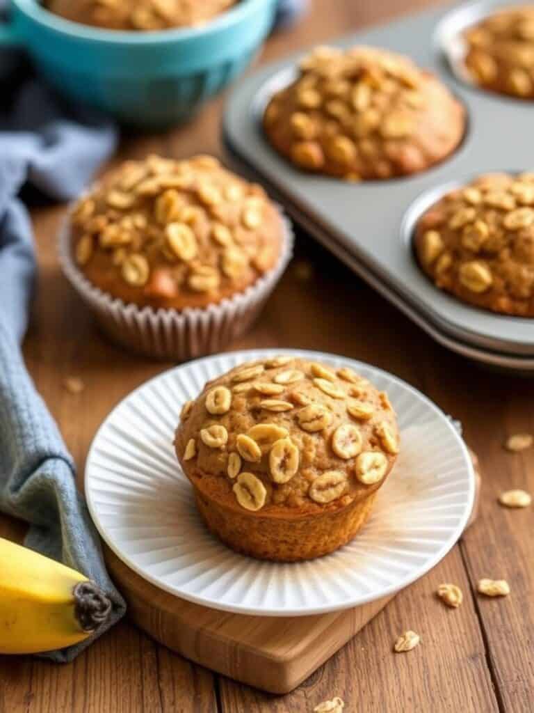 Banana Oatmeal Muffins – Ready in 20 Minutes