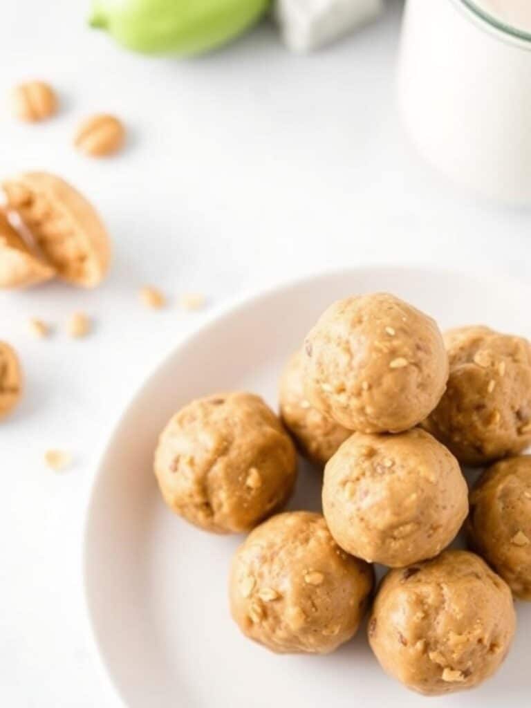 PEANUT BUTTER PROTEIN BALLS – Just 4 Ingredients