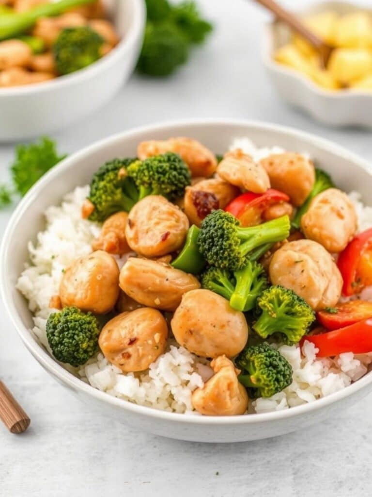 CHICKEN BROCCOLI STIR FRY – Healthy High Protein