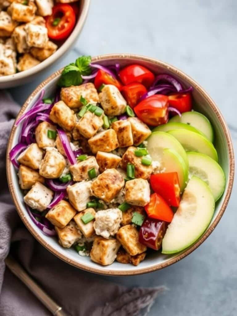 GREEK CHICKEN PREP BOWLS – Healthy High Protein