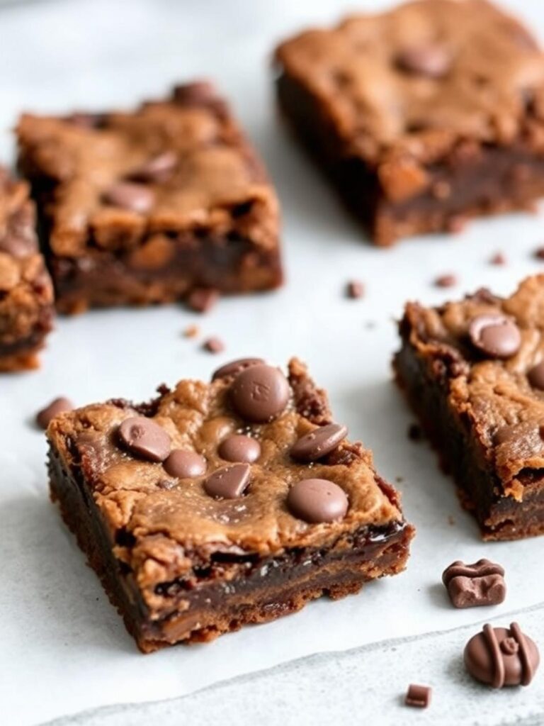FUDGY CHEWY BROOKIE BARS – Easy Comfort Food