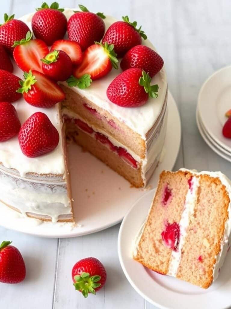 BEST STRAWBERRY CAKE EVER – Simple & Delicious