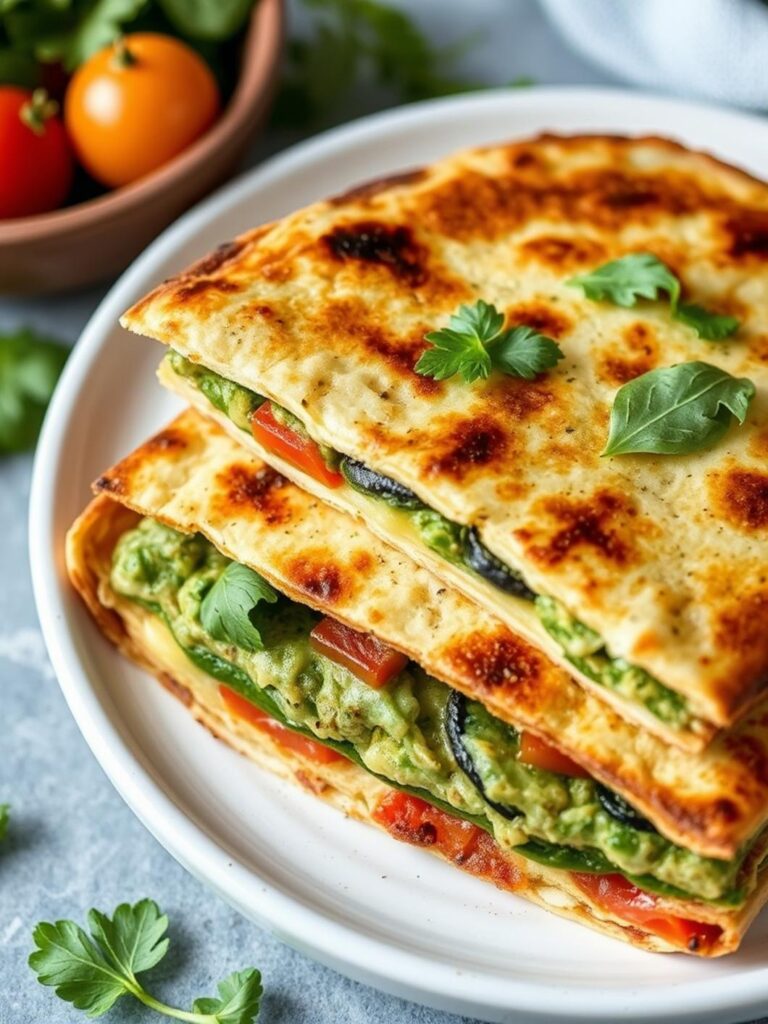 MEDITERRANEAN SPINACH QUESADILLAS – Healthy & Nutritious
