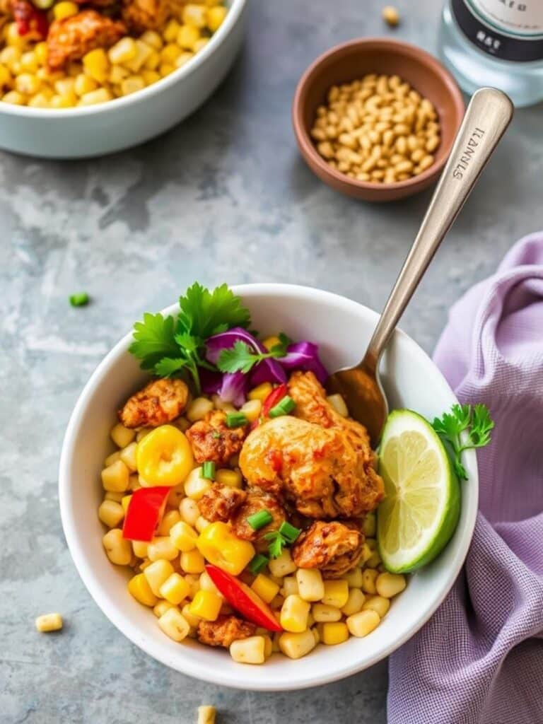 STREET CORN CHICKEN BOWL – Ready in 30 Minutes