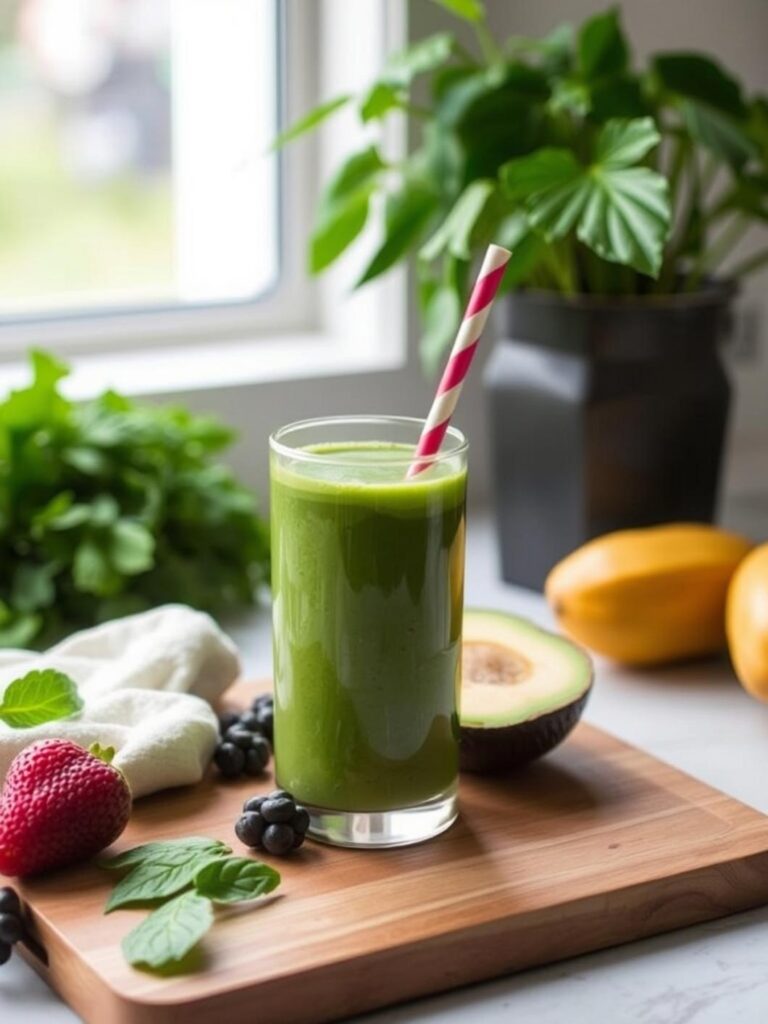 Healthy Green Smoothie For Family Mornings