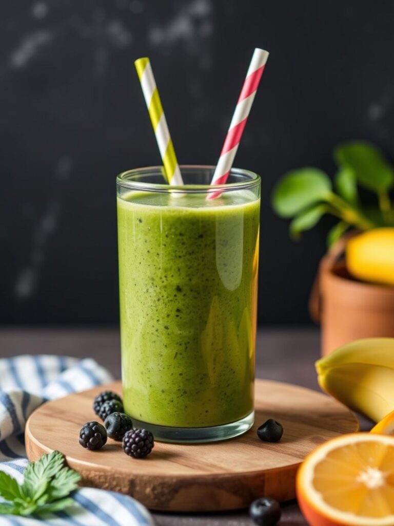 Healthy Green Smoothie For Family Mornings
