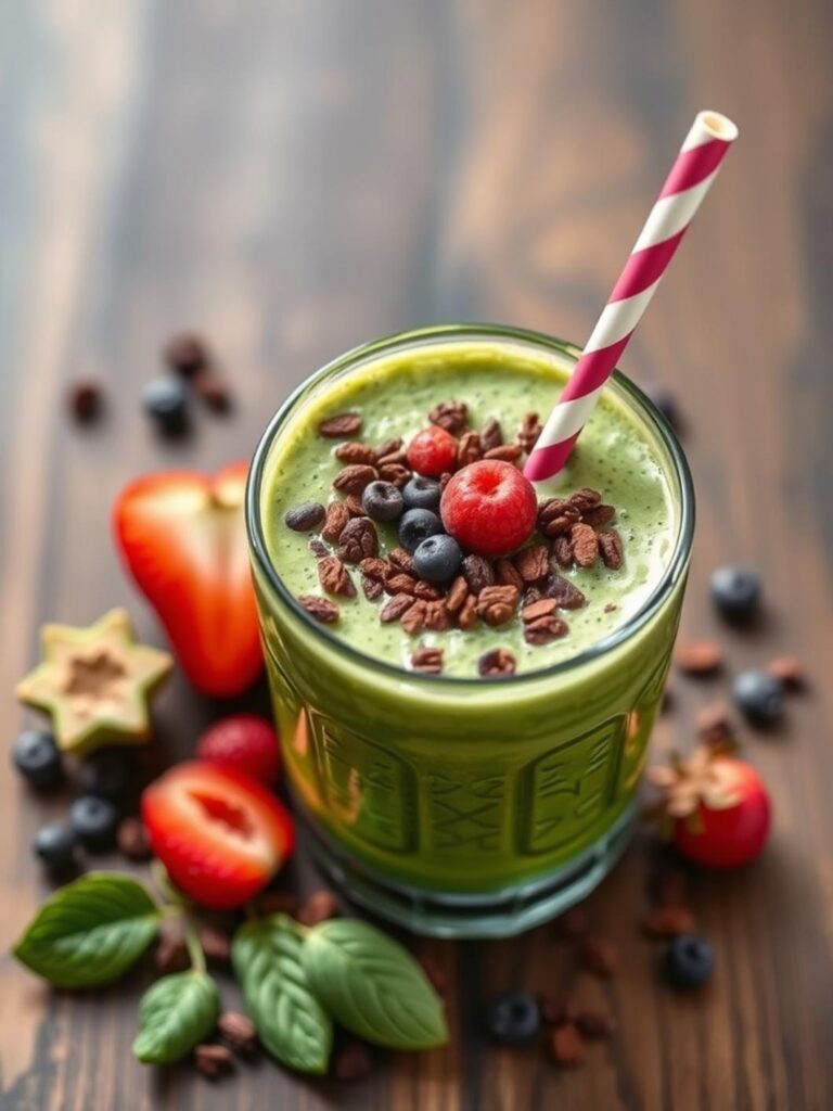 Healthy Green Smoothie For Family Mornings
