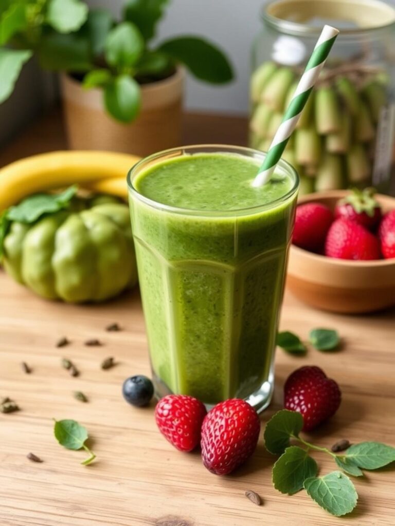 Healthy Green Smoothie For Family Mornings