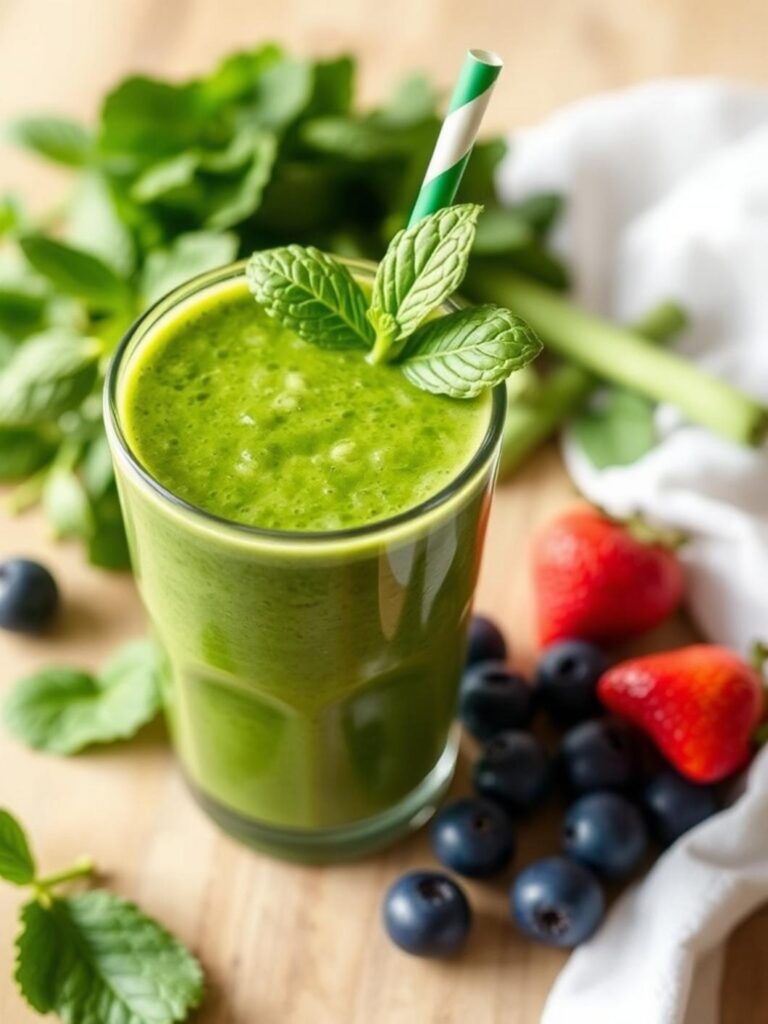 Healthy Green Smoothie For Family Mornings