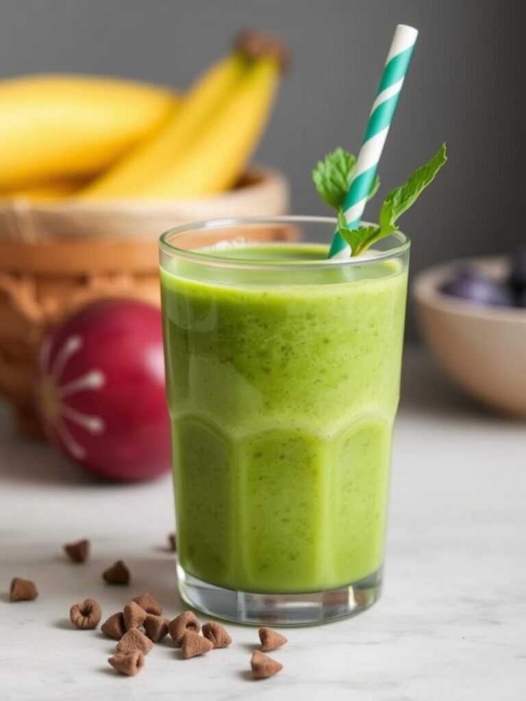 Healthy Green Smoothie For Family Mornings