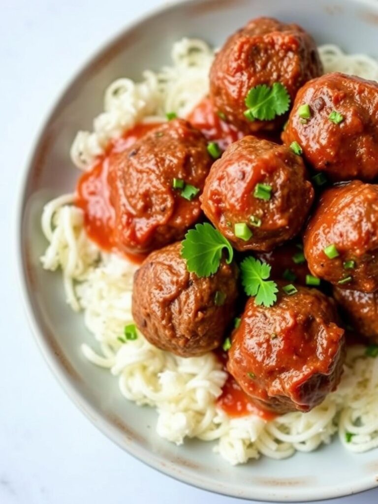 High Protein Greek Beef Meatballs