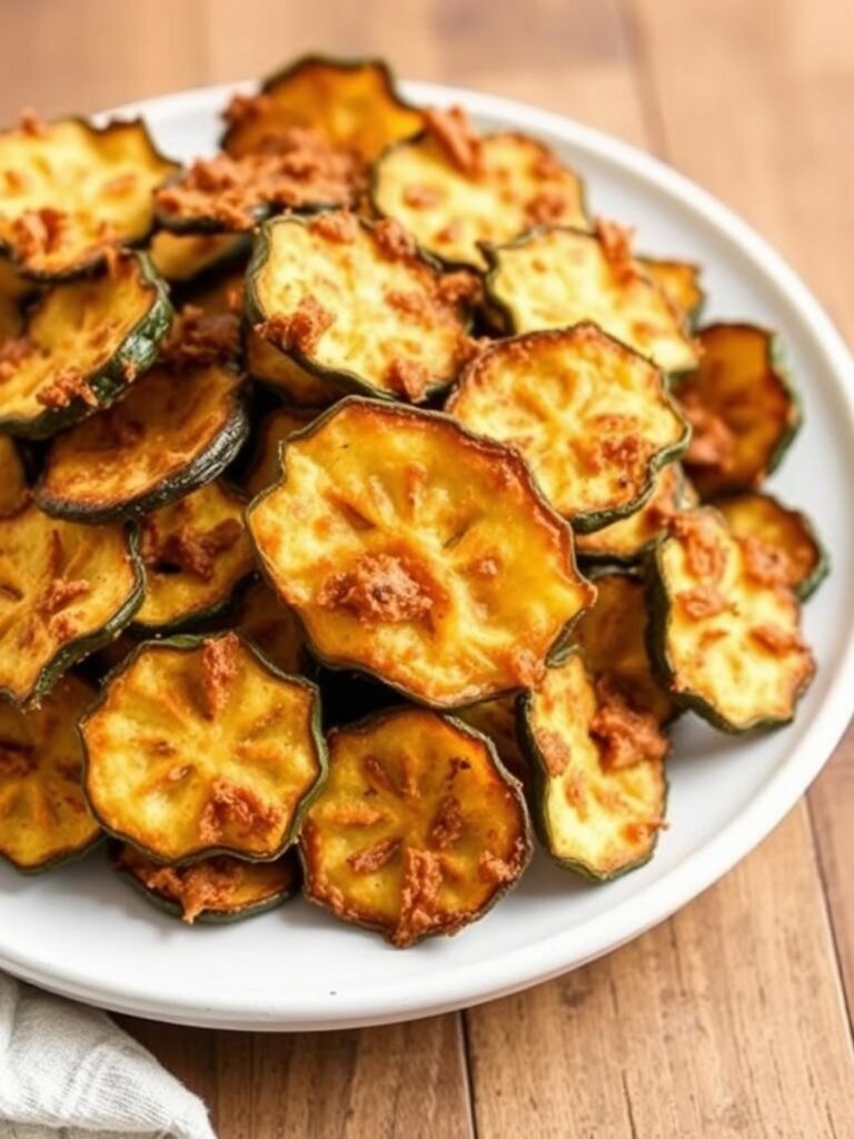 CRUNCHY ZUCCHINI CHIPS – Guilt-Free & Healthy