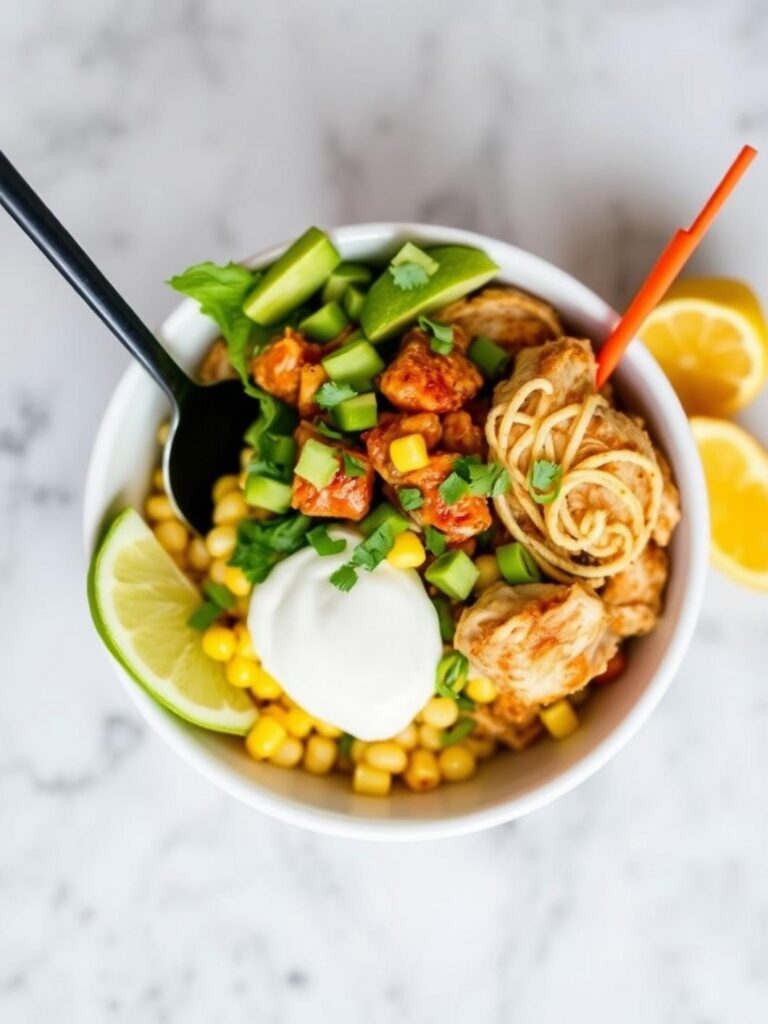 STREET CORN CHICKEN BOWL – Done in 30 Minutes