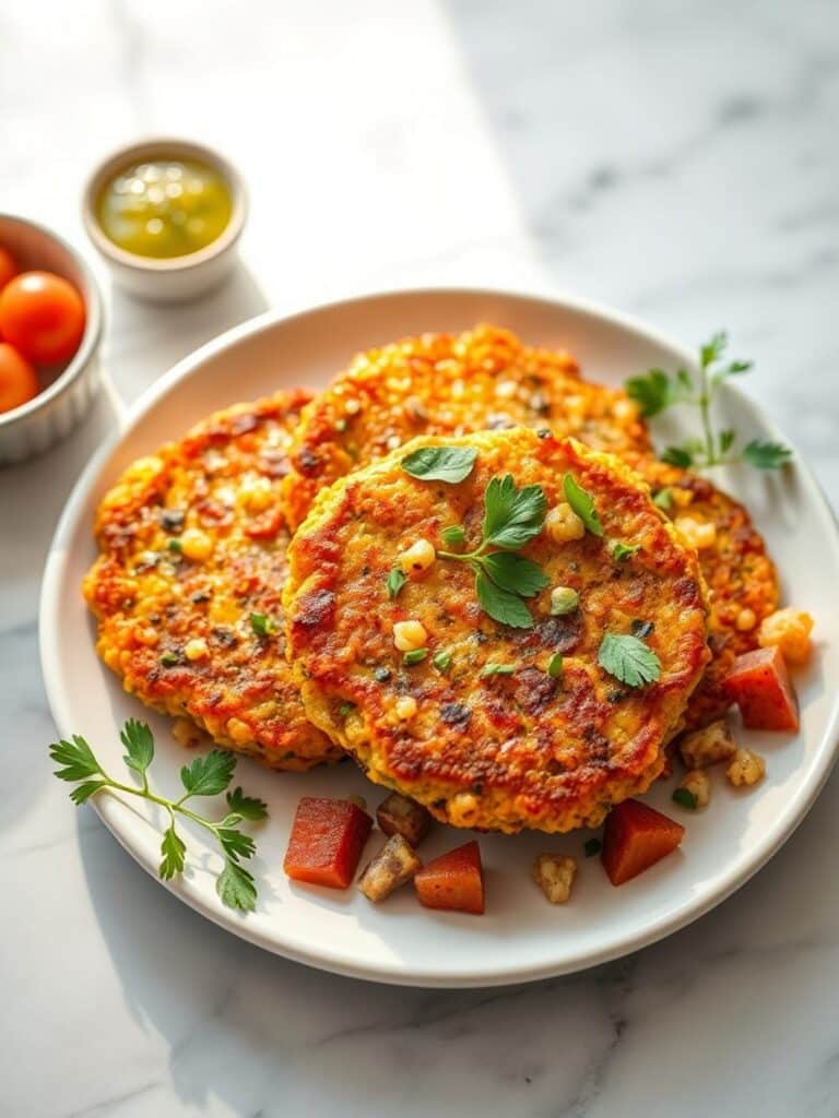 Zucchini Quinoa Fritters With A Golden Savory Finish
